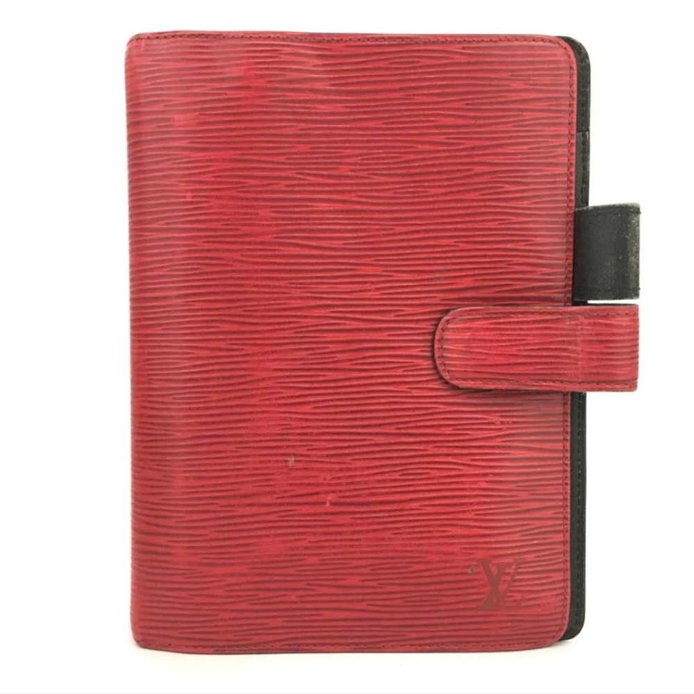 Louis Vuitton Epi Agenda MM Leather Notebook Cover